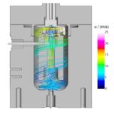 CFD simulation of kinetic measurements on single particles in a Berty reactor