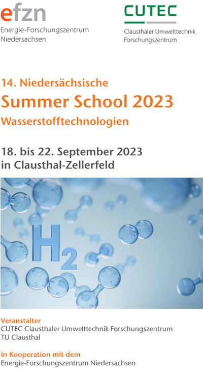 Flyer zur Summer School 2023 in Clausthal-Zellerfeld